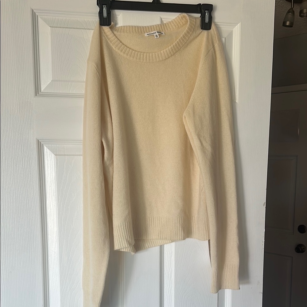 Butter yellow cashmere sweater - reformation!